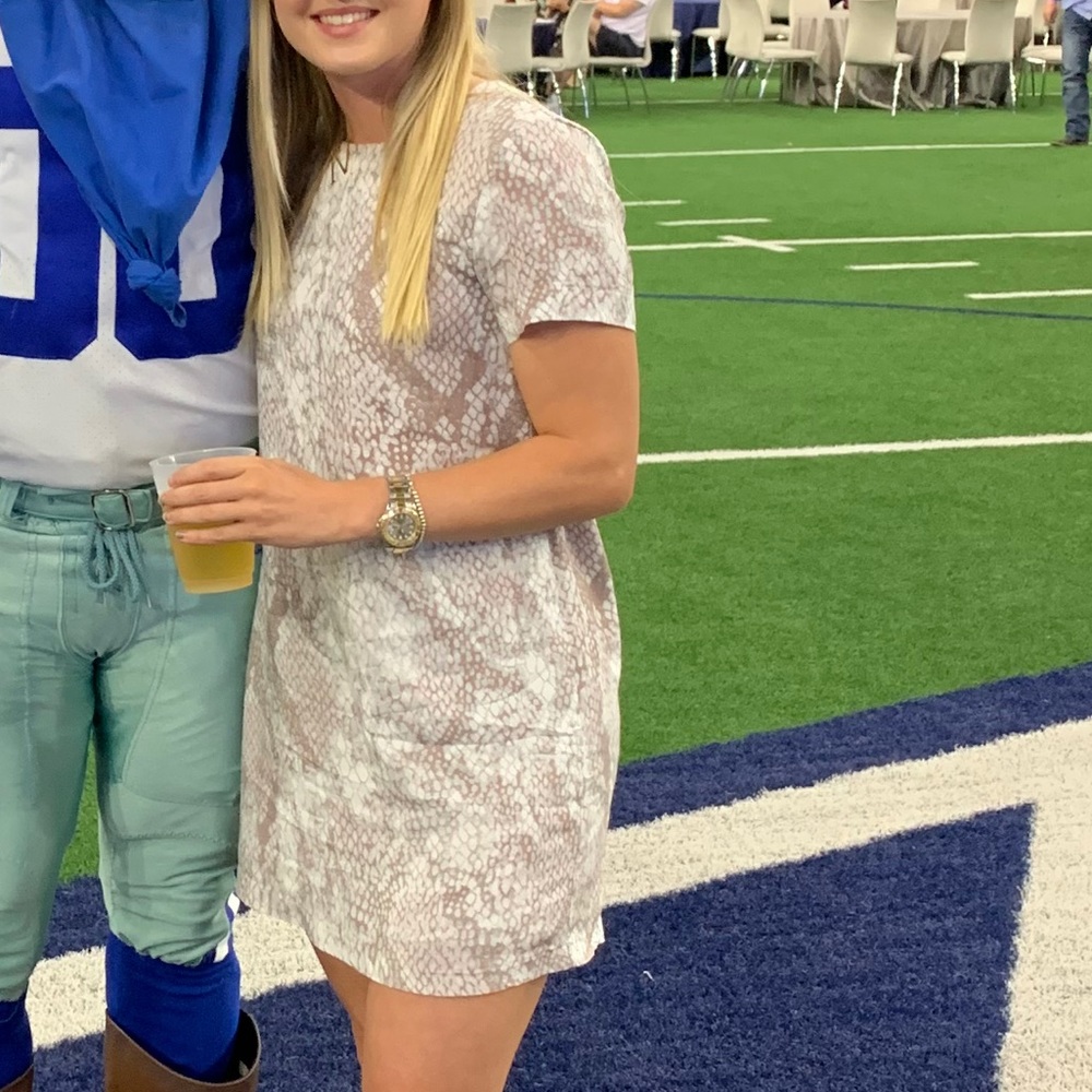 Linen snake dress